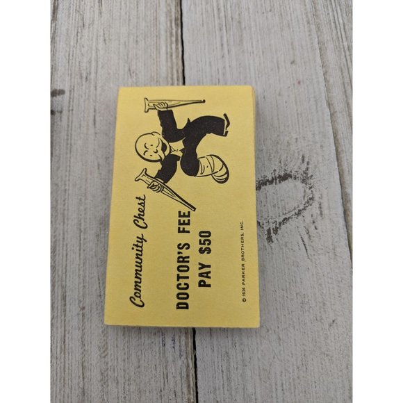 Vintage 1961 Monopoly Replacement Cards Chance Community Chest #2 - Picture 2 of 5